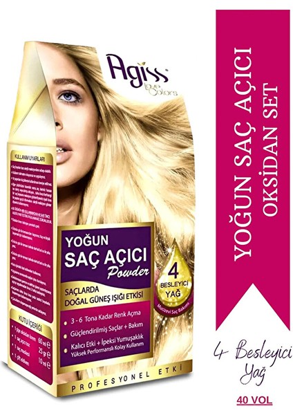 4 Adet Agiss Saç Açıcı Powder