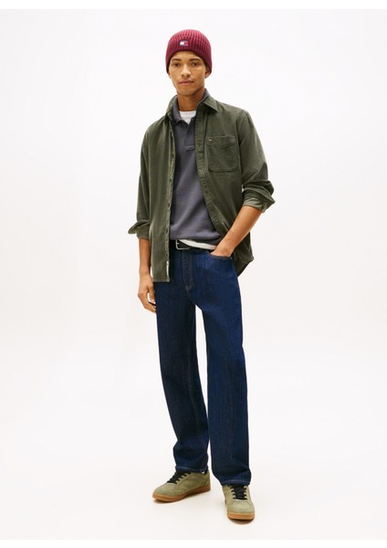 Regular Fit Haki Düz Erkek Gömlek DM0DM22021MRH Tjm Reg Baby Cord Shı fiyatları
