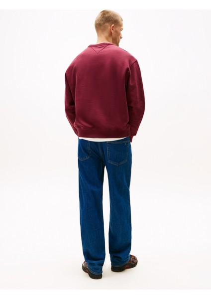 Bisiklet Yaka Bordo Erkek Sweatshırt DM0DM22087XIU Tjm Rlx Boucle Fnt Pl indirimleri