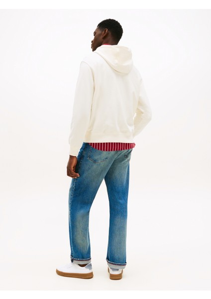 Kapüşon Yaka Sarı Erkek Sweatshırt MW0MW40066Z00_HERALD Skylıne Hoody