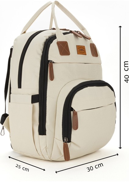 Anne Bebek Bakım Sırt Çantası Alt Açma Matı ve Anahtarlık Hediyeli