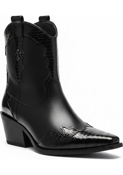 Siyah Kadın Topuklu Bot 640.58151-01