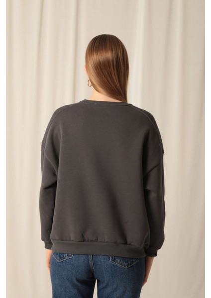 Üç Iplik Sıfır Yaka Kadın Sweat fiyatları