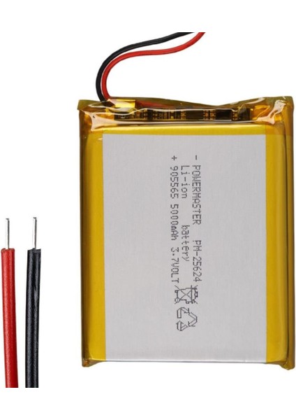 905565 3.7V 5000MAH Lityum Polimer Pil