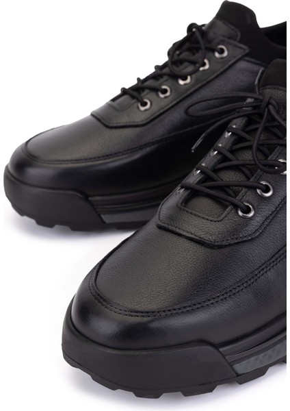 Erkek Hakiki Deri Siyah Sneakers & Spor Ayakkabı 1145 1001 Erk Ayk SK25-26 Sıyah fırsatları
