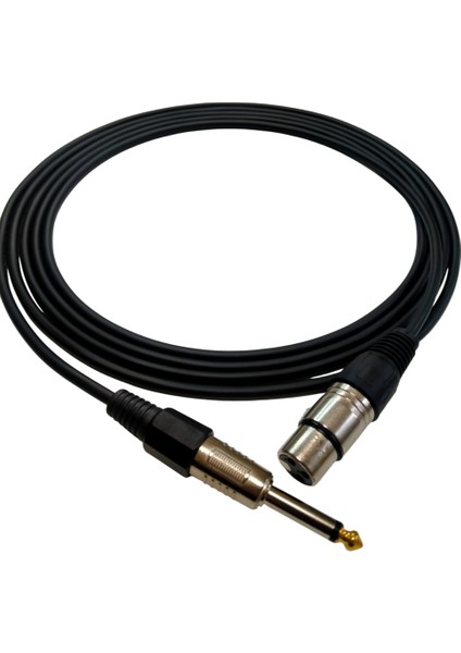 Cl-Cjxlrd 6,3 mm Mono / Xlr Dişi 1,5 Metre Enstrüman Kablosu