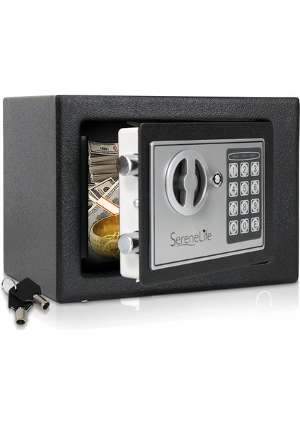 Elektronik Tuşlu Çelik Para Kasası Siyah (5324) fırsatları