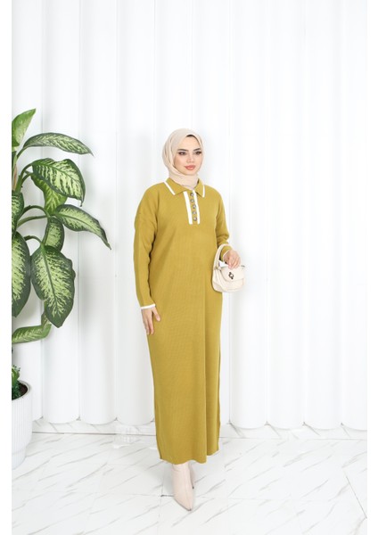 Polo Yaka Triko Elbise fiyatları