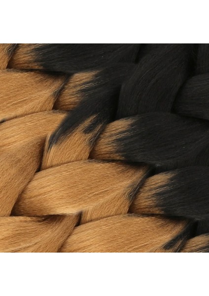 Afrika Örgülük Sentetik Ombreli Saç 100 Gr. / Siyah / Karamel fiyatları