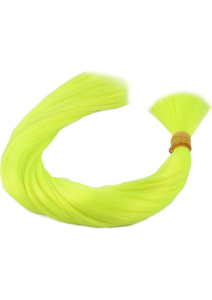 Neon Sarı Renkli Sentetik Boğum Saç / 1kg