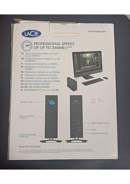 D2 Professional 4tb, Harici Sabit Disk, Usb-C, Pc Mac & Ipad, 1 Ay Adobe All Apps, Data Rescue Service (STHA4000800)