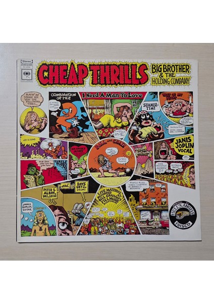 Big Brother & The Holding Company (Janis Joplin) - Cheap Thrills - 1980 - Dönem Baskı Plak - Longplay - Lp