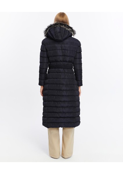 Kadın Yeni Sezon Memori Kumaş Kemerli Kapşonlu Su Geçirmez Şişme Mont modelleri