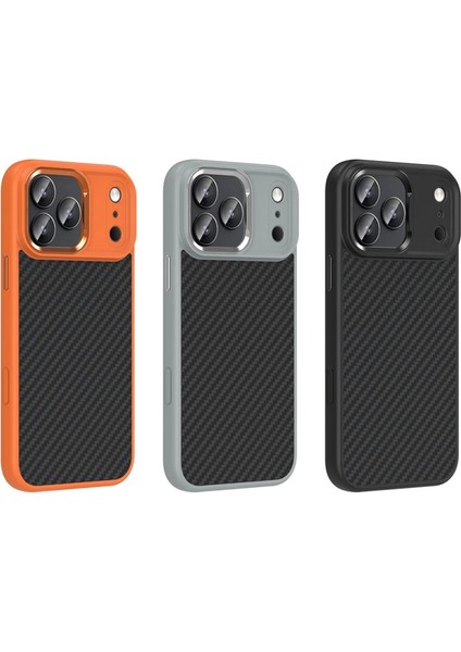 Apple iPhone 17 Pro Kılıf M-Safe Şarj Özellikli Karbon Fiber Görünümlü Redclick Truva Silikon Kapak fırsatları