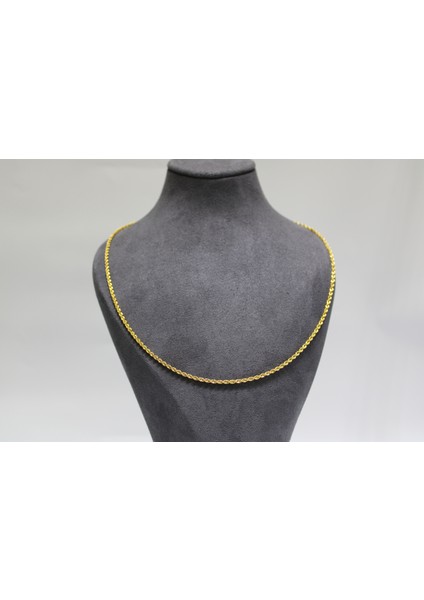 14 Ayar Altın Halat Modeli Zincir Kolye 2.94 gr