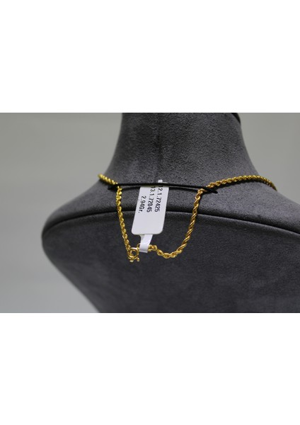 14 Ayar Altın Halat Modeli Zincir Kolye 2.94 gr indirimleri