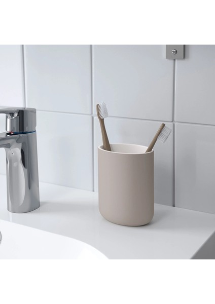 5'li Banyo Seti Çöp Kovası (Çelik) - Diş Fırçalık Sabunluk Tuvalet Fırçası (Porselen) indirimleri