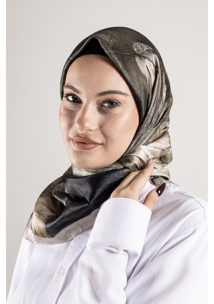 Dijital Kristal Desenli Eşarp 95x95 – Pastel Desen-4