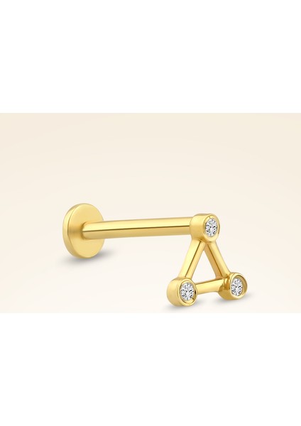 0,01 Karat Pırlanta Taşlı Üçgen Piercing fırsatları