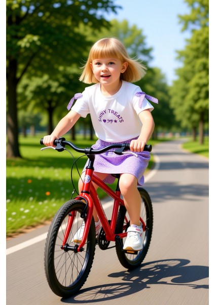 Kız Çocuk Ekose Desenli Etek ve Baskılı Üst Takım Kaliteli Şık Rahat Günlük fırsatları