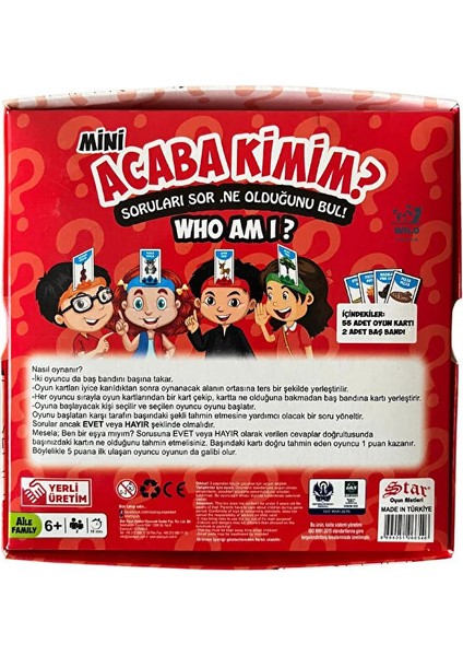 Mini Boy Who Am I Acaba Kimim Tahmin Etme Oyunu fırsatları
