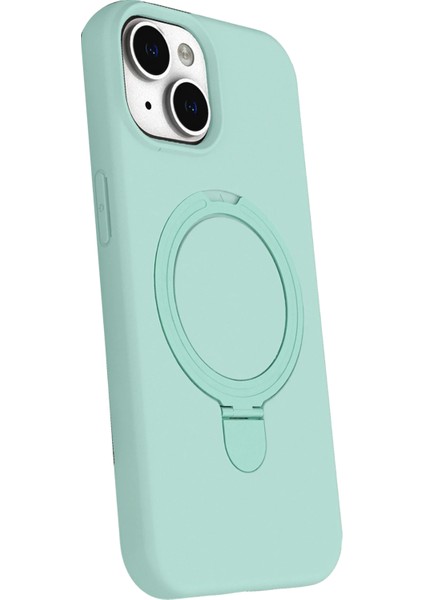 Nrzsnt Newface Apple Iphone 15 Regal Magsafe Standlı Kapak - Su Yeşili fiyatları