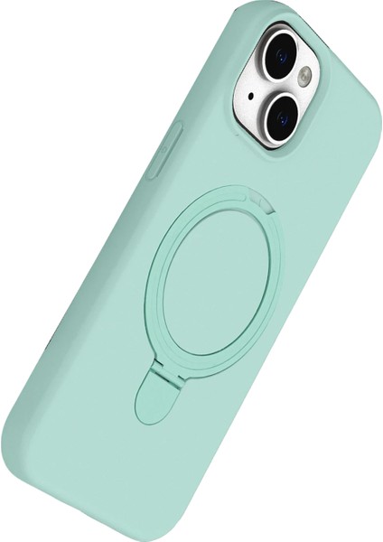 Nrzsnt Newface Apple Iphone 15 Regal Magsafe Standlı Kapak - Su Yeşili modelleri