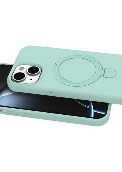 Nrzsnt Newface Apple Iphone 15 Regal Magsafe Standlı Kapak - Su Yeşili fırsatları