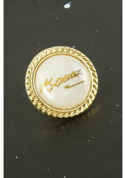 Nrzsnt Atatürk Sedef Yaka Rozet-Sarı fiyatları