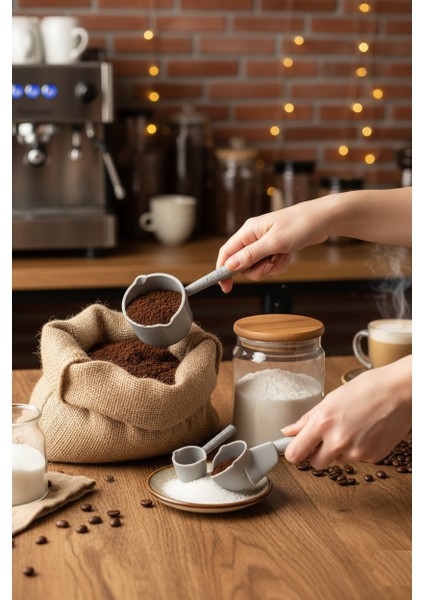 Ölçü Kaşığı Şeker Kahve Un Erzak Ölçü Kaşığı - 3 Lü Ölçü Kaşığı modelleri