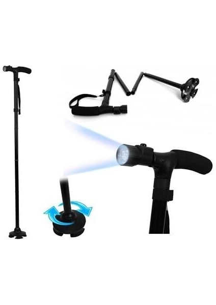 Trusty Cane Güvenilir Katlanabilir Işıklı Baston fırsatları