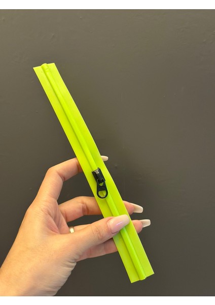 20X2 cm Plastik Fermuar