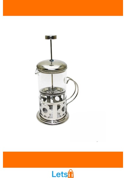 Çelik Kulplu Cam 350 ml Kapasiteli Modern French Press modelleri