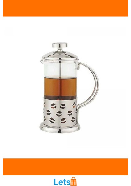 Çelik Kulplu Cam 350 ml Kapasiteli Modern French Press fırsatları