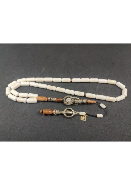 Hakan Kaya Usta Eseri Iri Boy Ağır Gümüş Nakkaşlı Iri Boy Deve Kemiği Sertifikalı 8684