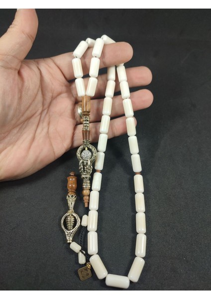 Hakan Kaya Usta Eseri Iri Boy Ağır Gümüş Nakkaşlı Iri Boy Deve Kemiği Sertifikalı 8684 fırsatları