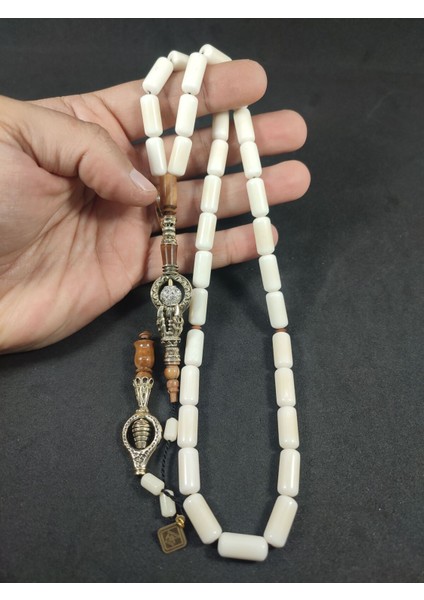 Hakan Kaya Usta Eseri Iri Boy Ağır Gümüş Nakkaşlı Iri Boy Deve Kemiği Sertifikalı 8684 indirimleri