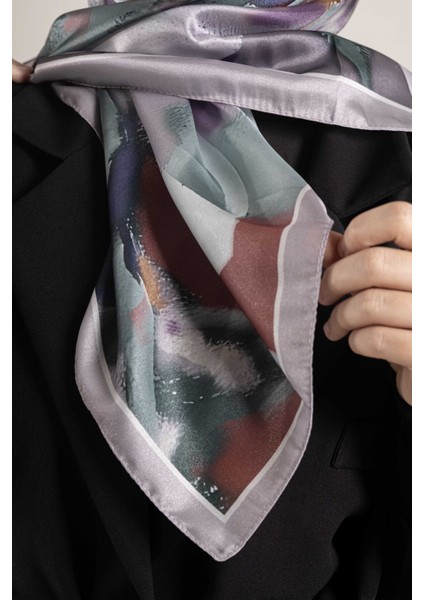 Dijital Kristal Desenli Eşarp 95x95 – Pastel Desen-2 fırsatları