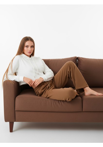 Düz Paça Eşofman Altı Hardal 3011 indirimleri