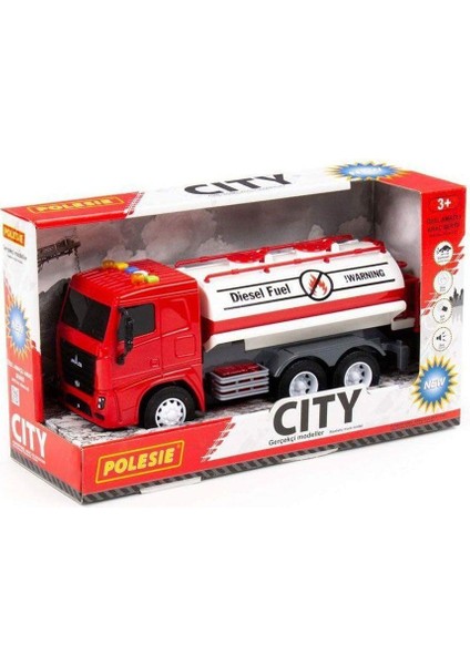 Polesie Iş Makinaları Serisi - Sesli Işıklı - Su Tankeri (Lisinya)