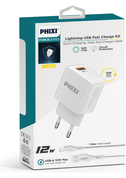 PCH242L Force 2.1A Lightning USB Şarj Cihazı fırsatları
