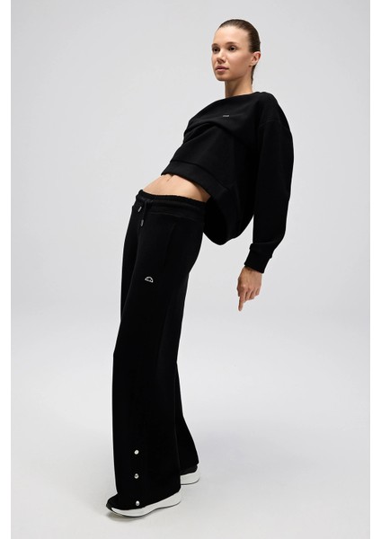 Pamuklu Relaxed Fit Normal Bel Bol Paça Eşofman Altı Bayan Eşofman Altı EF543 modelleri