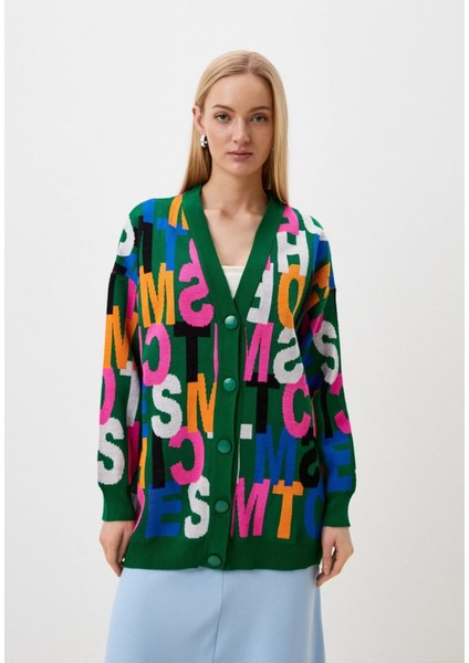 Triko Oversize Etnik Desenli Hırka modelleri