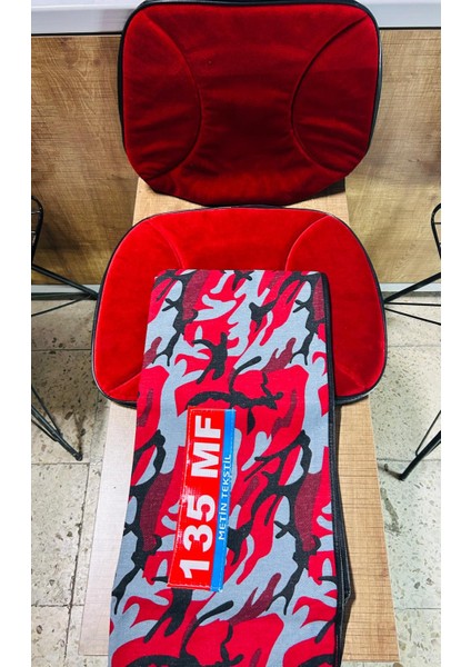 Massey Ferguson 135 Kırmızı Desen Asgari Branda Düz Kırmızı Koltuk Kılıfı Takım fırsatları