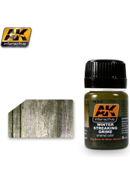 Ak 014 35 Ml. Kış Kiri Çizgileri Efekti, Enamel Model Boyası