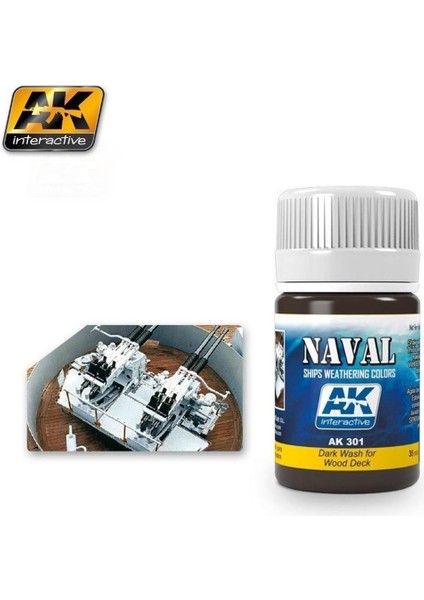 Ak 301 35 Ml. Koyu Tonlu Ahşap Eskitme Efekti, Wash Serisi Enamel Model Boyası