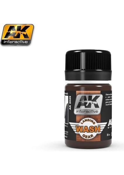 Ak 2029 35 Ml. Iniş Takımları Eskitme Efekti, Wash Serisi Enamel Model Boyası