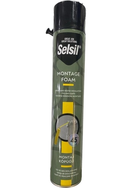 Selsil Tam Dolum Poliüratan Montaj Köpüğü 845 gr