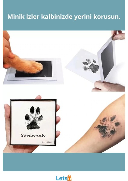 Bebek El Ayak Izi Fotoğraf Çerçevesi Mürekkepsiz Baskı Kiti ile Güvenli Anı Saklama Seti fiyatları