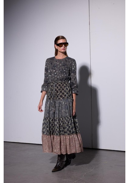 Missemramiss 4908 Layers Desenli Elbise